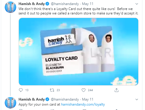 Hamish & Andy launch a Loyalty Card for lol’s. But it’s actually good.